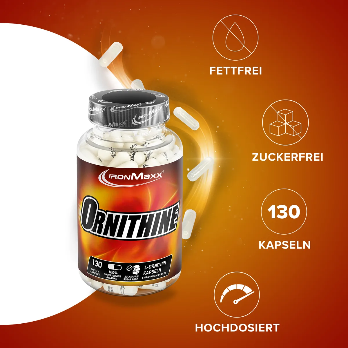 L-Ornithin - 130 Kapseln – Bild 8