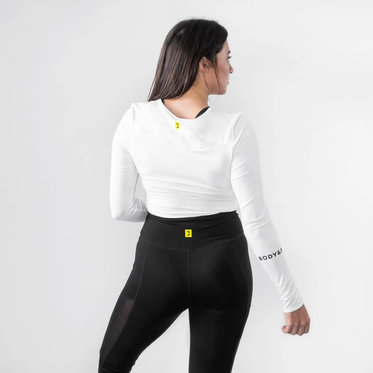 Perfection stretch Cropped top Wit / L – Bild 3