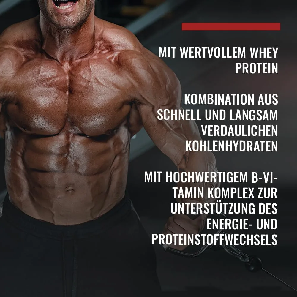 Mega Mass 4000 (3000g) Erdbeere – Bild 6
