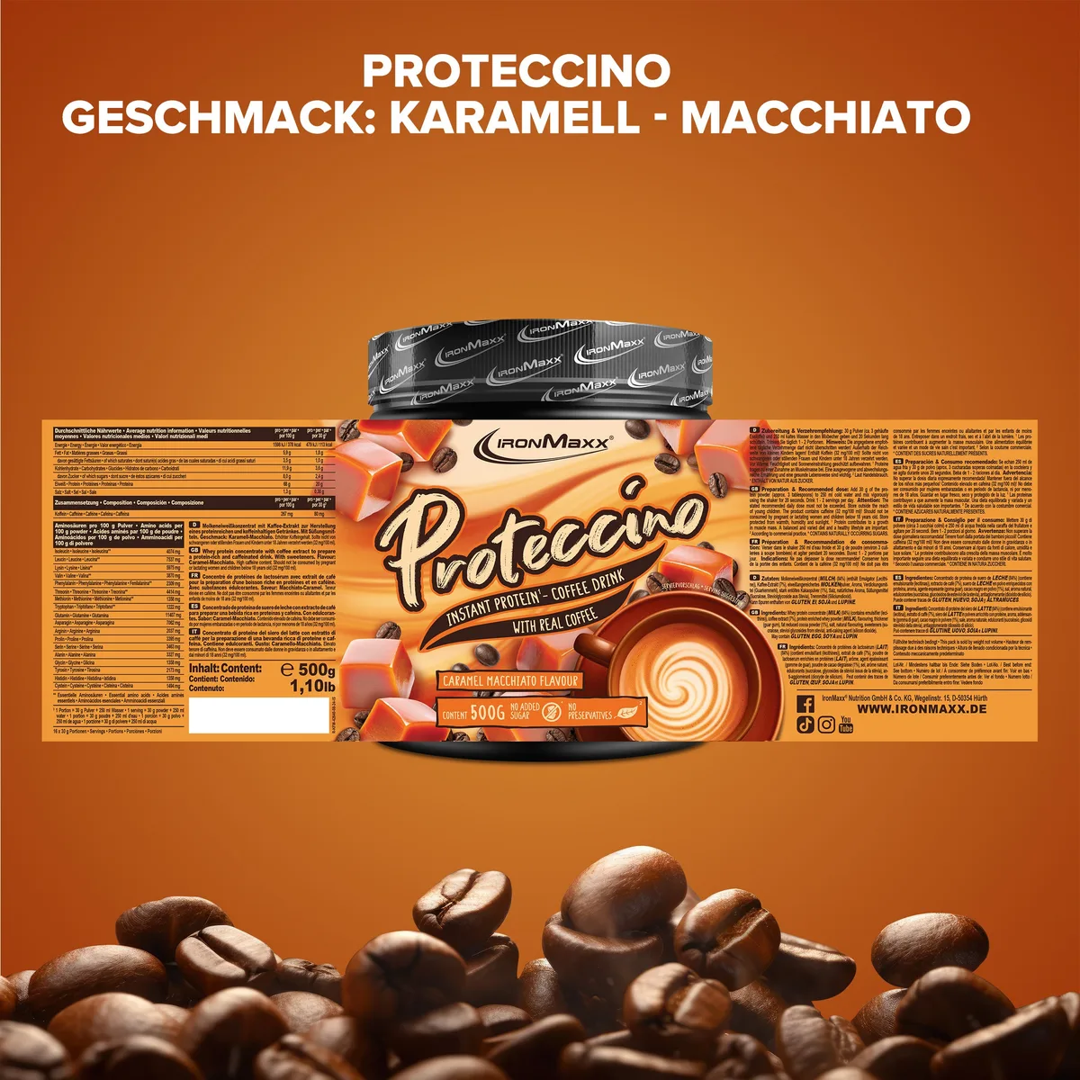 Proteccino (500g) - Caramel Macchiato – Bild 4