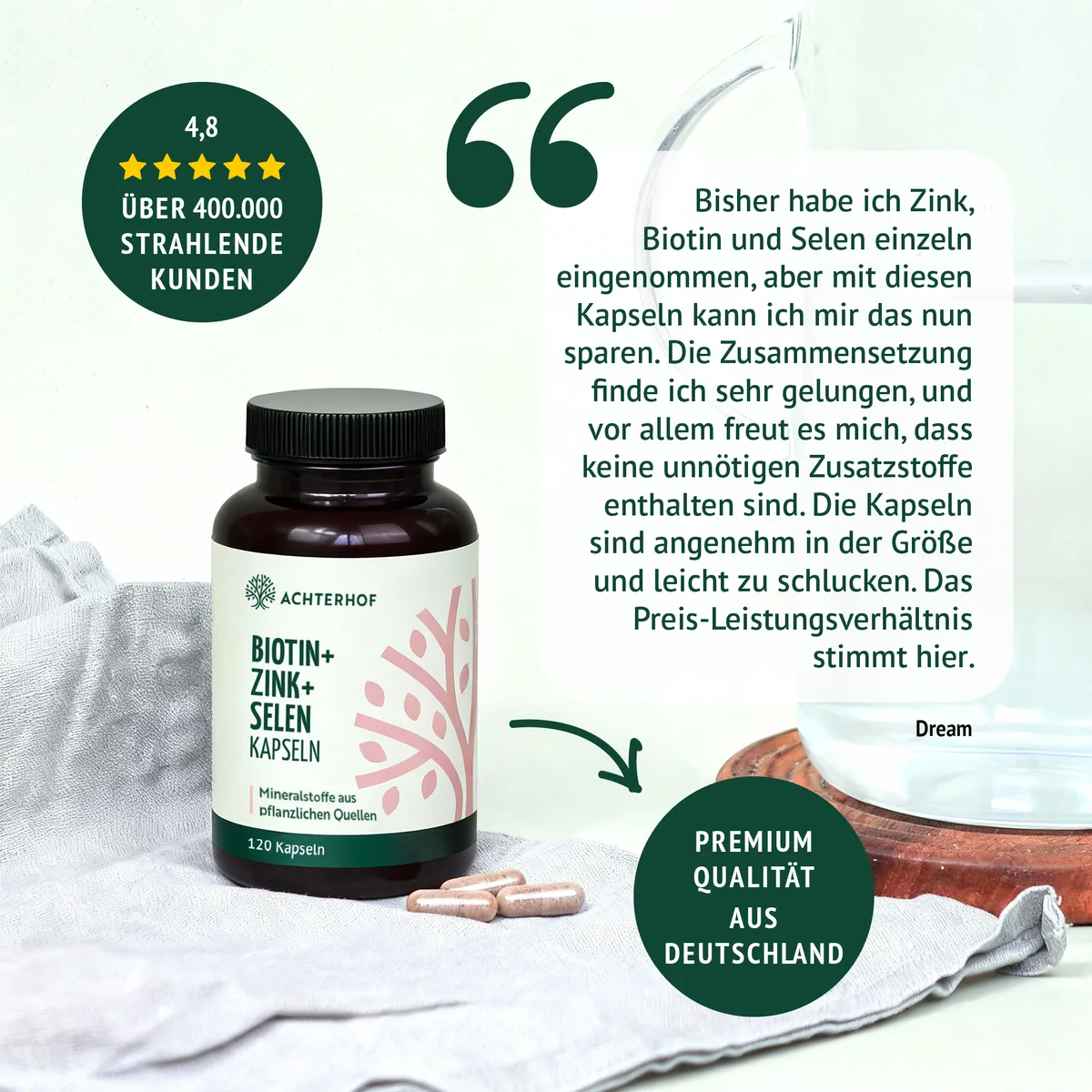 Biotin+Zink+Selen Kapseln (120 Kapseln) – Bild 7