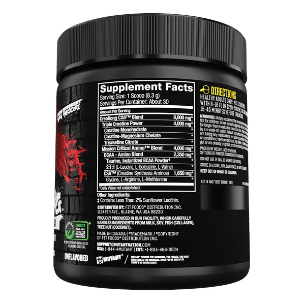 Mutant CreaKong CX8 30 Kreatin + BCAA – Bild 2