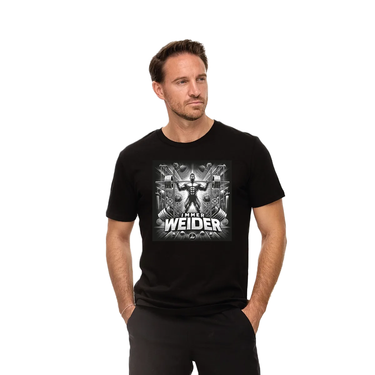 T-Shirt #ImmerWeider Black Unisex 3XL