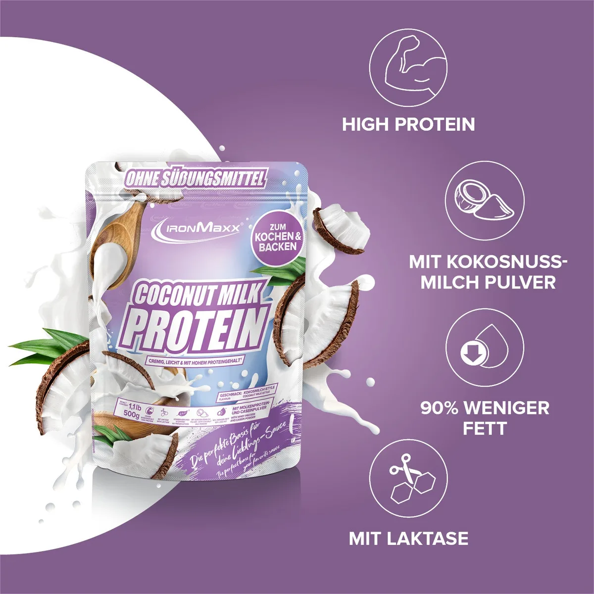 Coconut Milk Protein (500g) - Kokosmilch Style – Bild 2