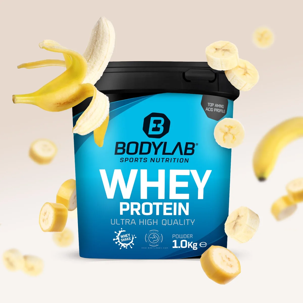 Whey Protein (1000g) Chunky Milk Chocolate Hazelnut Wafer – Bild 4