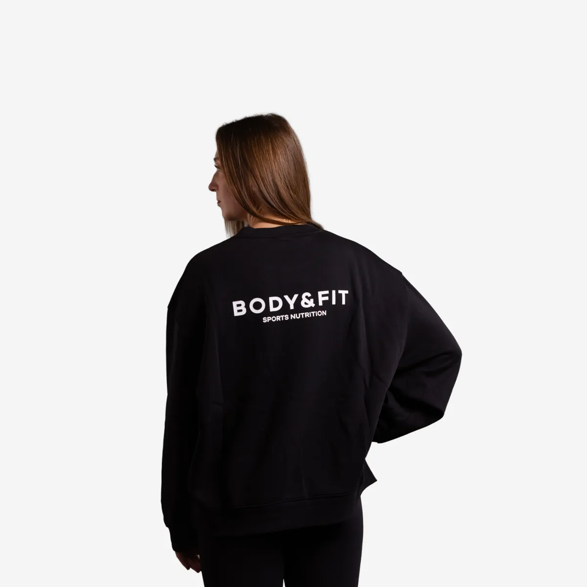 Women's Crew Neck Sweater Zwart / L