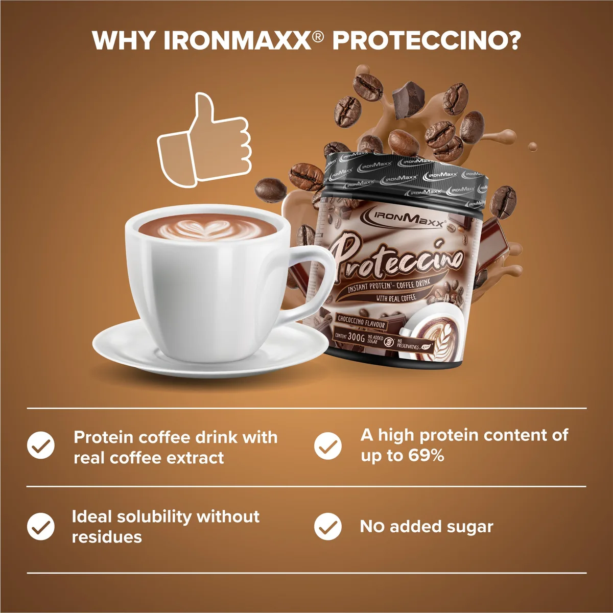 Proteccino (300g) - Chococcino Flavour – Bild 8