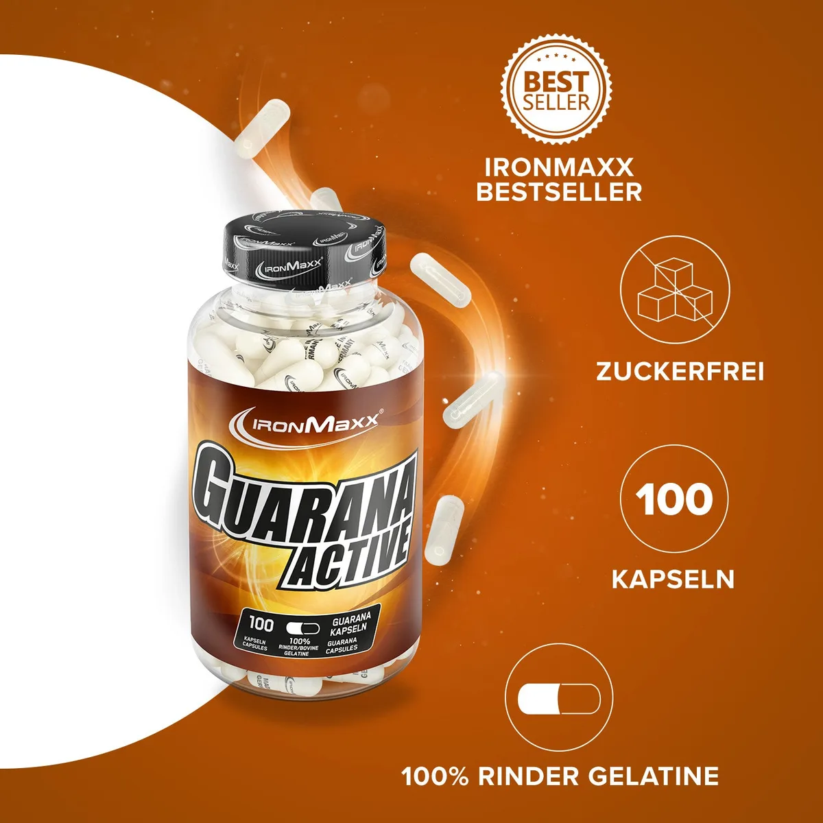 Guarana Active - 100 Kapseln – Bild 3