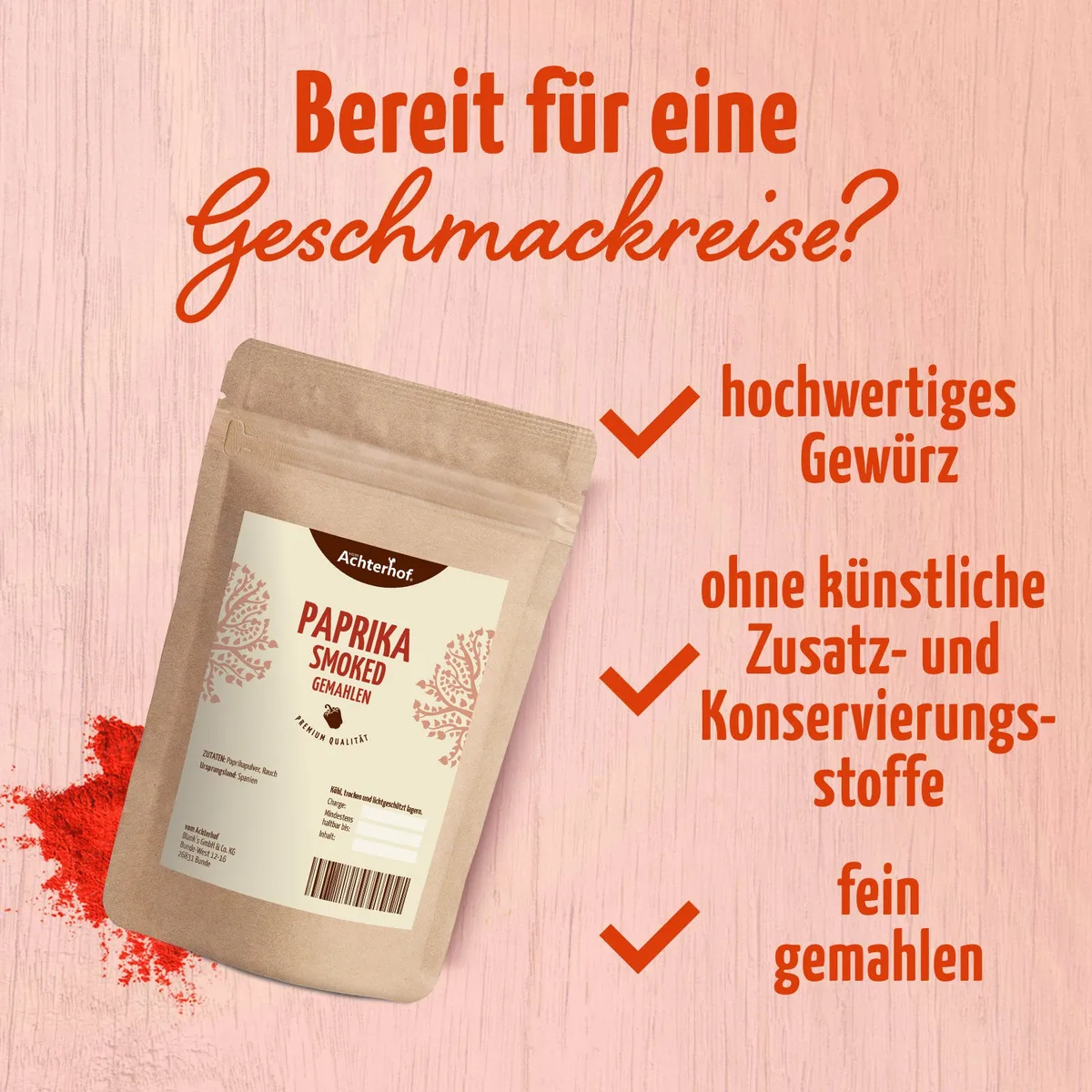 Paprika smoked gemahlen (100g) – Bild 3