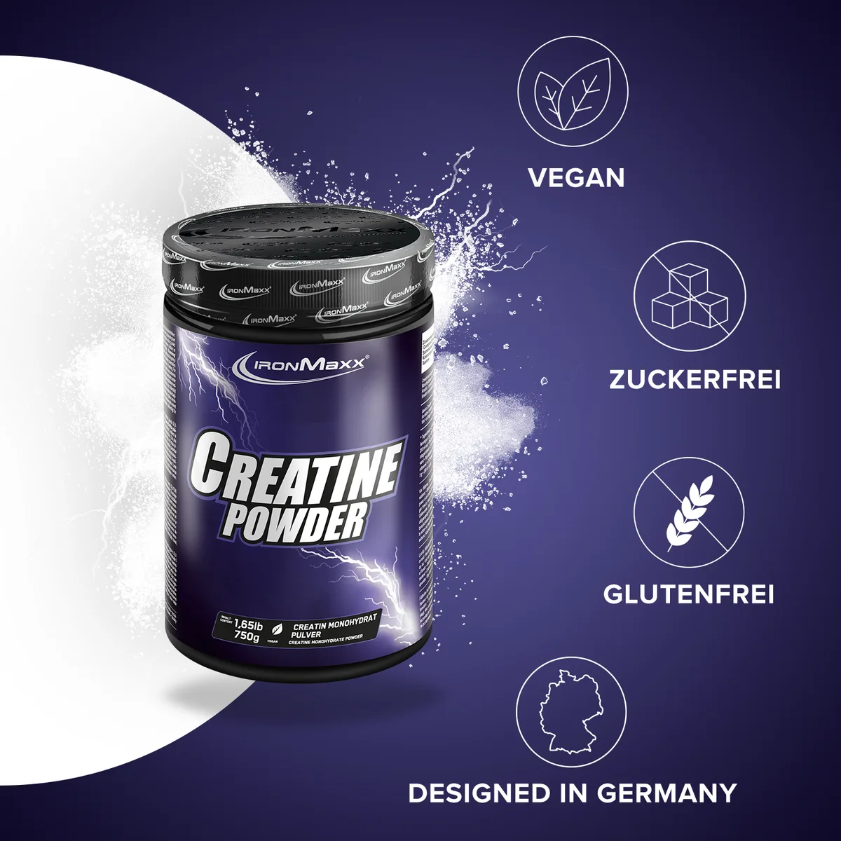 Creatine Powder Monohydrat (750g) – Bild 3