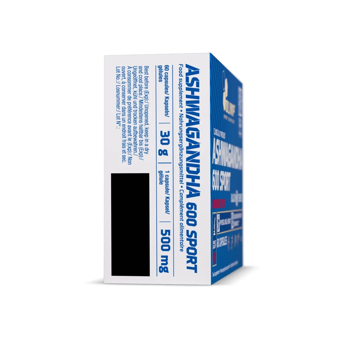 OLIMP SPORT NUTRITION- Ashwagandha 600 Sport Caps. Bio Ashwaganda-Wurzel-Extrakt hochdosiert. (60 Kapseln) – Bild 5