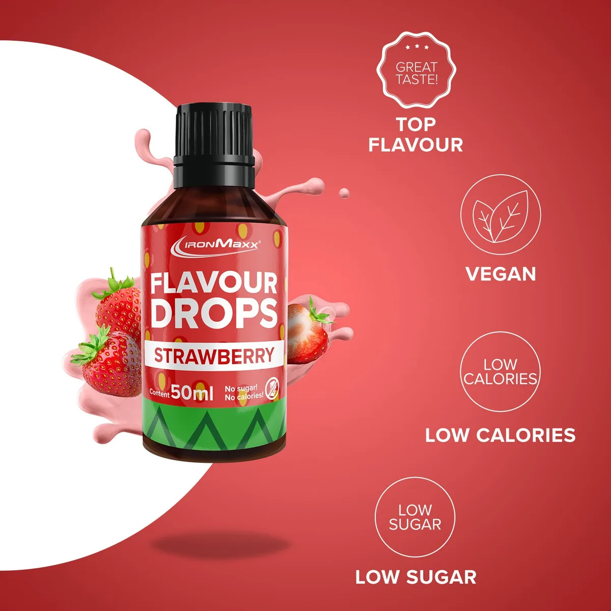 Flavour Drops (50ml) - Erdbeere – Bild 7
