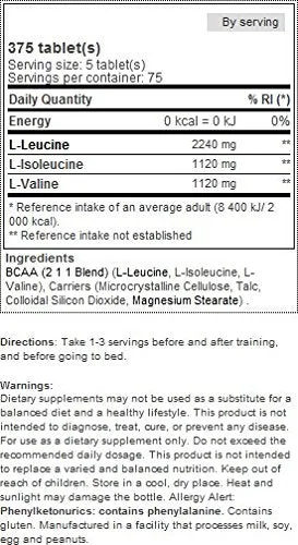 BCAA 6400 (375 Tabletten) – Bild 3