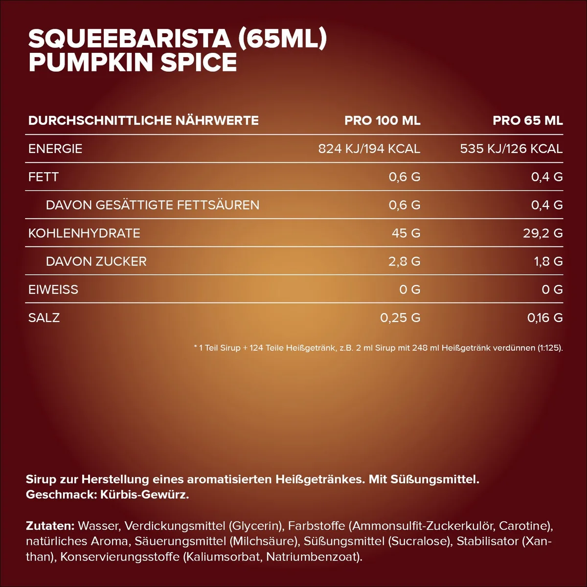 SqueeBarista (65ml) - Pumpkin Spice – Bild 4