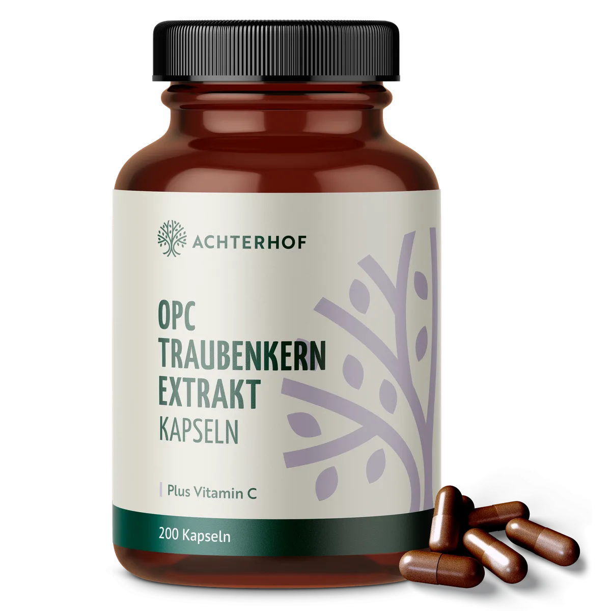 OPC Traubenkernextrakt + Vitamin C Kapseln (200 Kapseln)