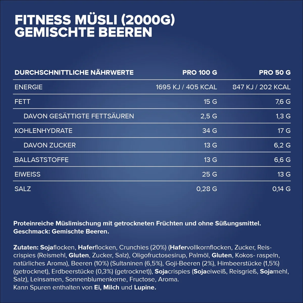 Fitness Müsli (2000g) - Berry Mix – Bild 5