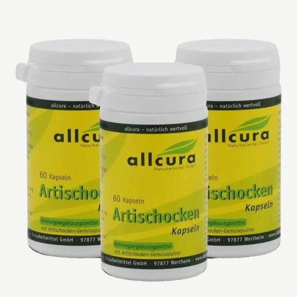 allcura Artischocken Basic / 3 x 60 Kapseln