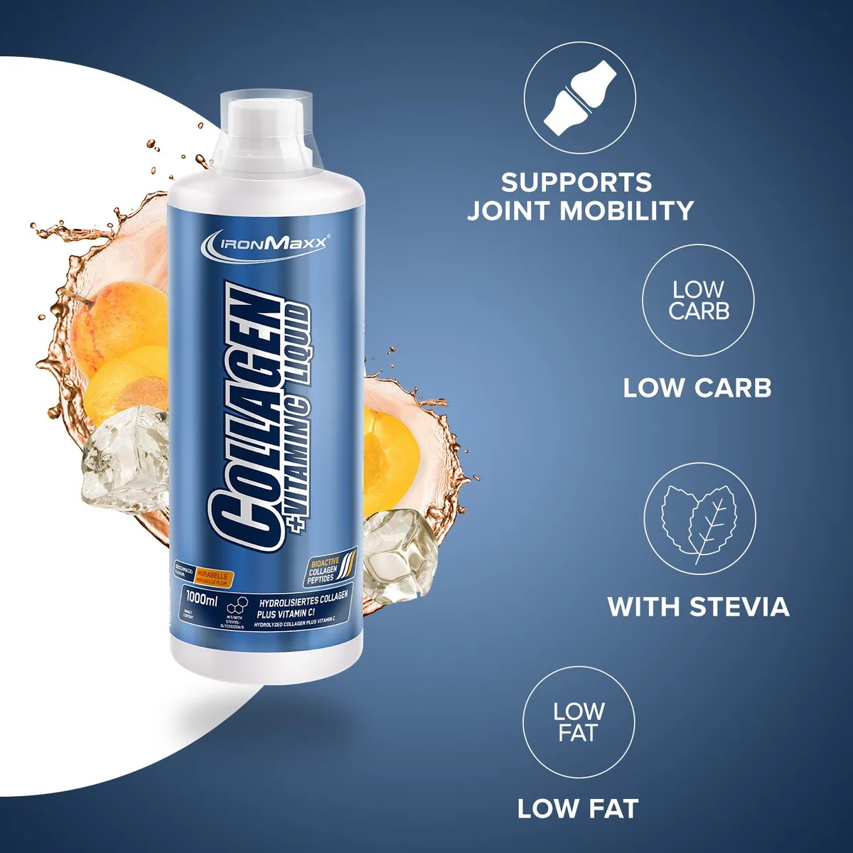 Collagen + Vitamin C Liquid (1000ml) - Mirabelle – Bild 2