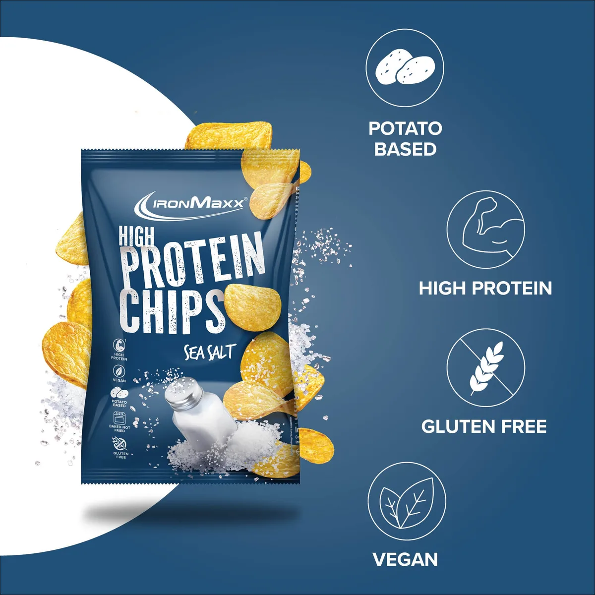 High Protein Potato Chips (60g) - Sea Salt – Bild 2