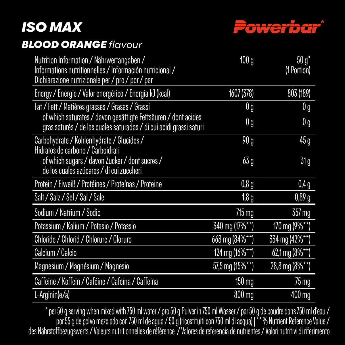 Powerbar Isomax Blood Orange / 1200g – Bild 3