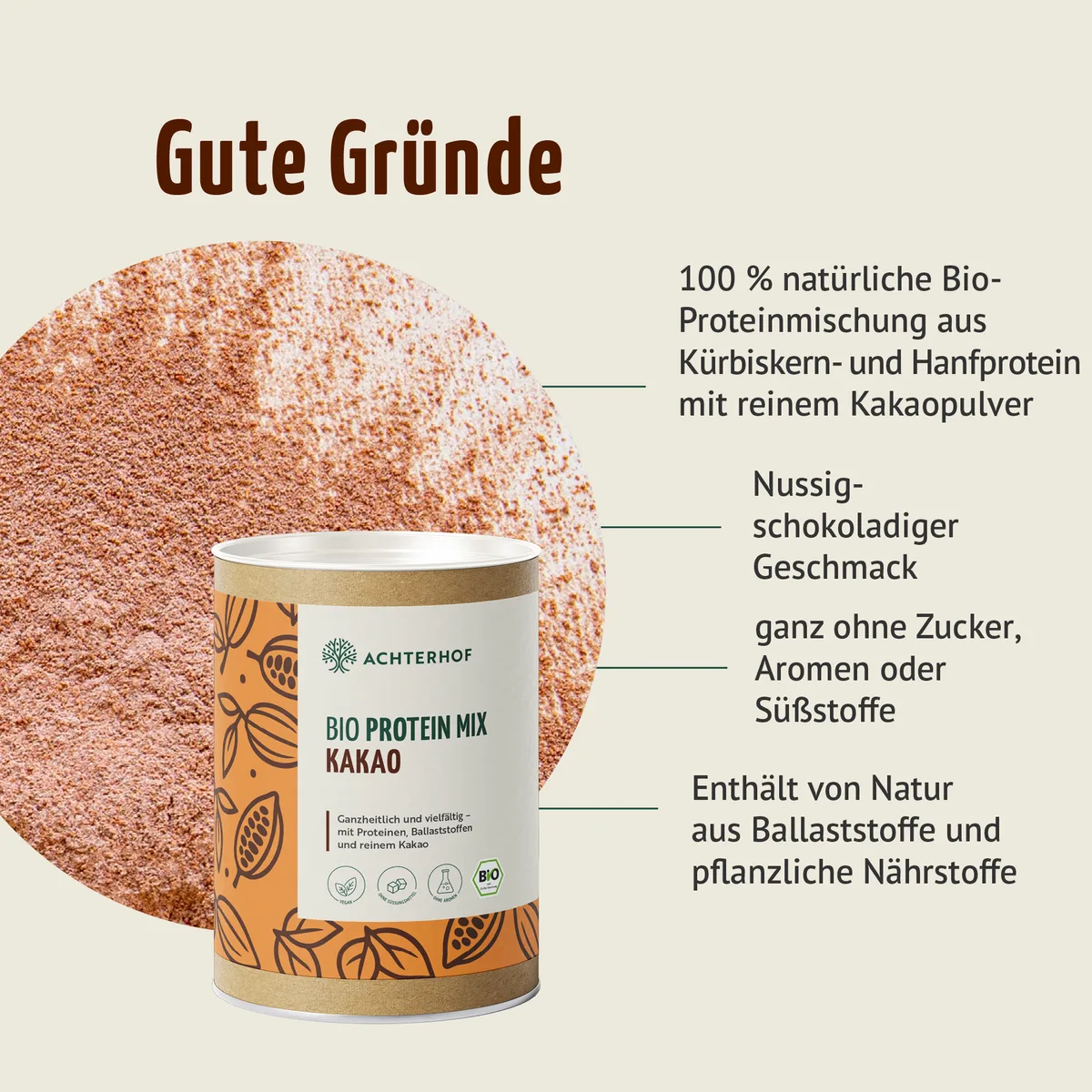 Bio Protein Mix Kakao (380g) – Bild 4