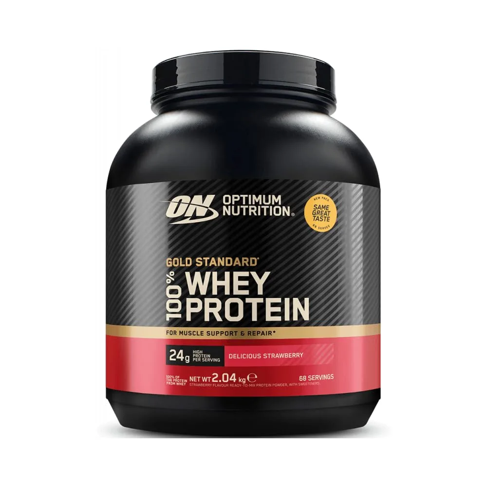 Optimum Nutrition 100% Whey Gold Standard (2000g) Delicious Strawberry - Eiweiße - Molkenprotein-Mischung