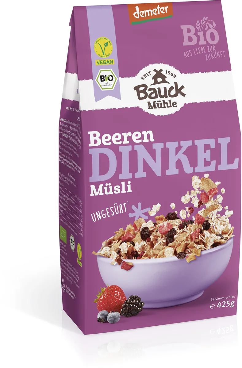 Dinkel-Müzli bio (425g) Beerenzart – Bild 2