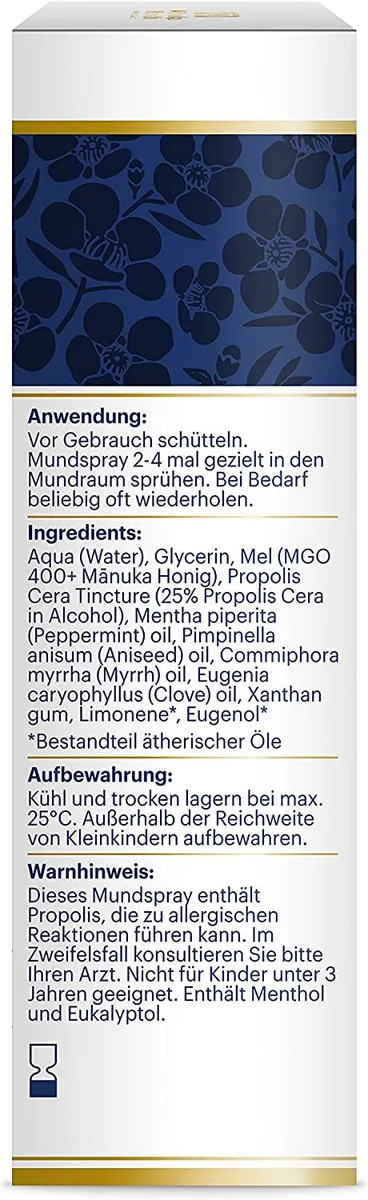 Manuka Propolis Mundspray MGO 400+ (20ml) – Bild 4