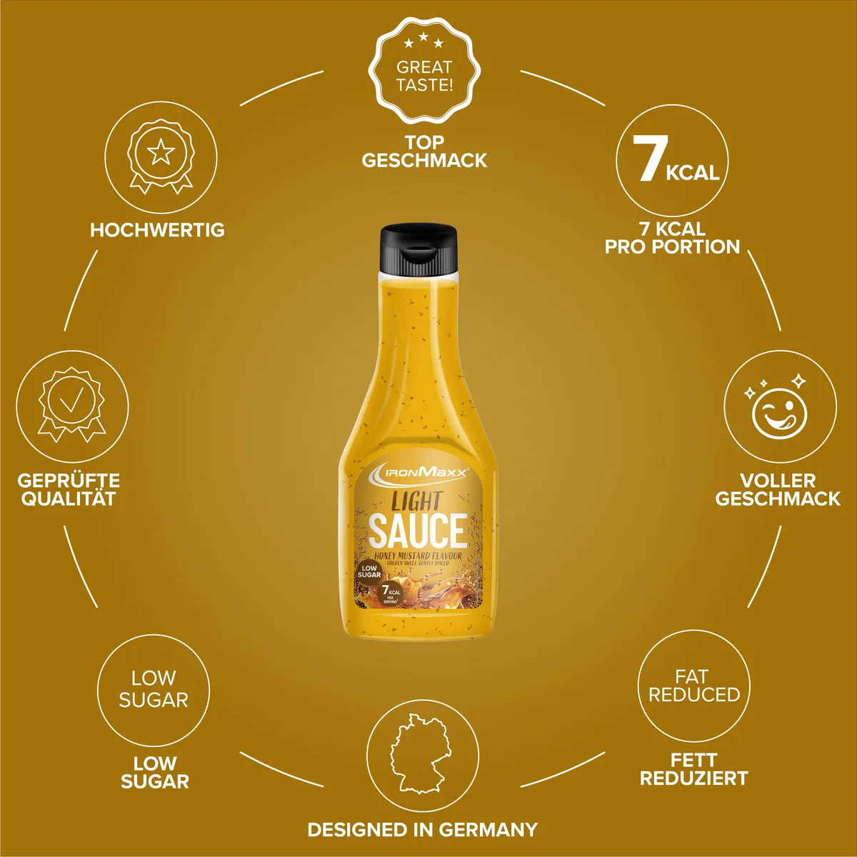 Light Sauce (285ml) - Honey Mustard – Bild 5
