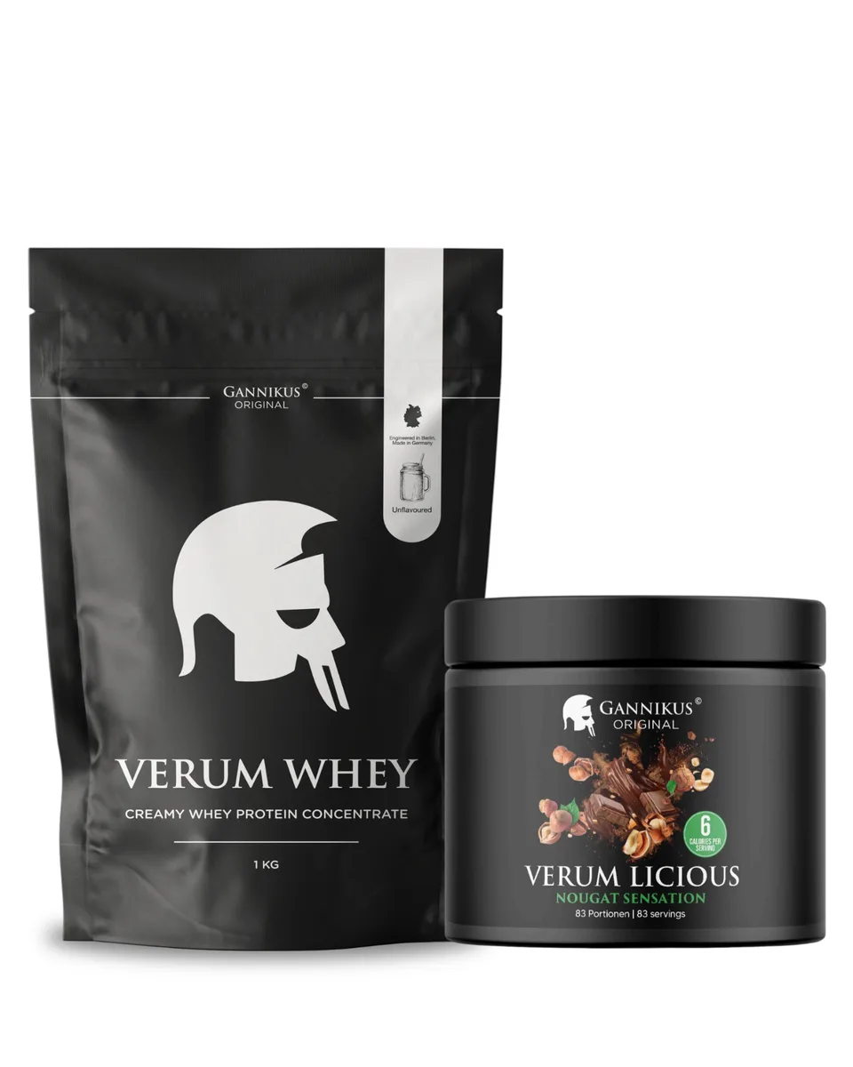 VERUM LICIOUS + WHEY Neutral Bundle Choco Peanut 250g + Whey Natur 1kg – Bild 4