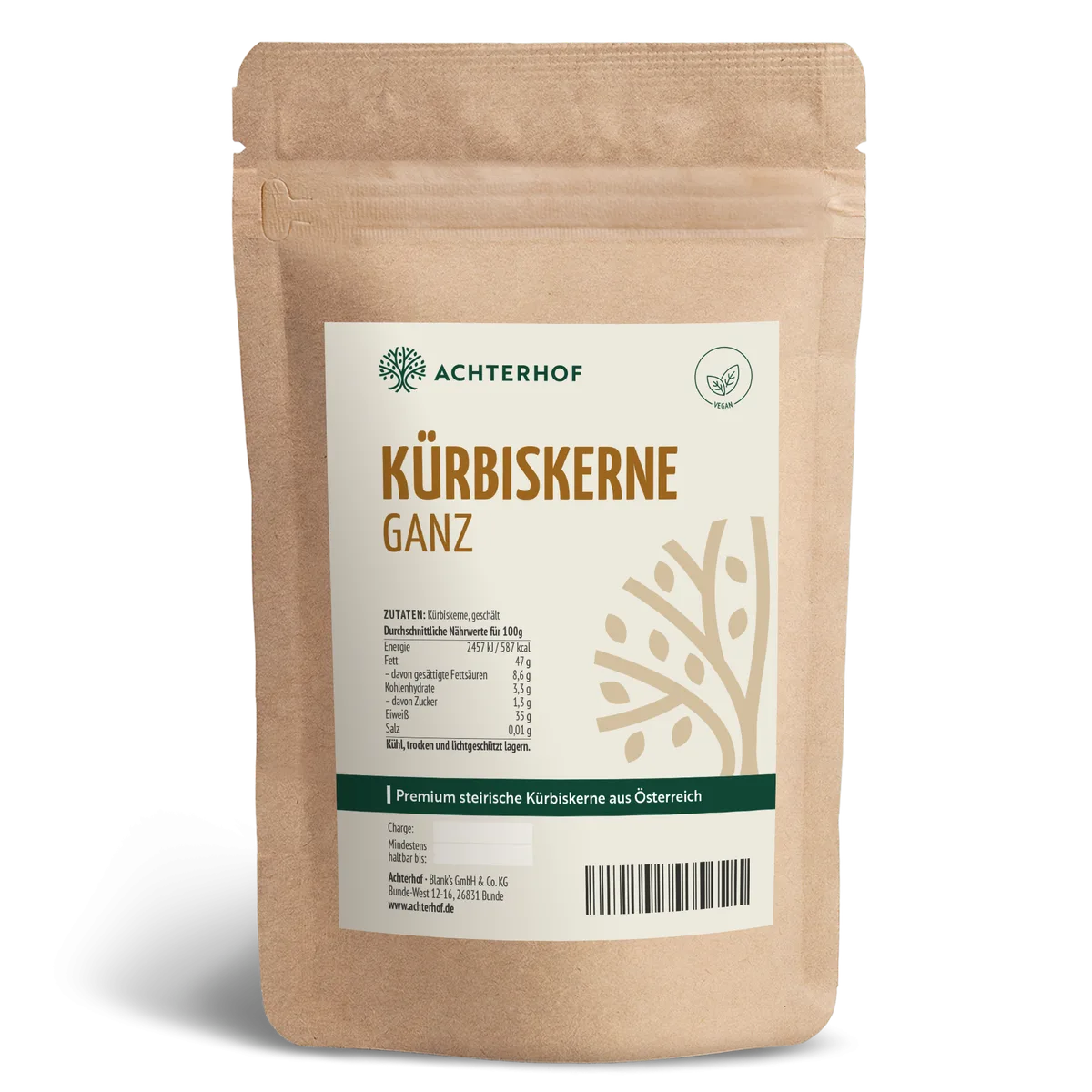Premium steirische Kürbiskerne geschält (500g)