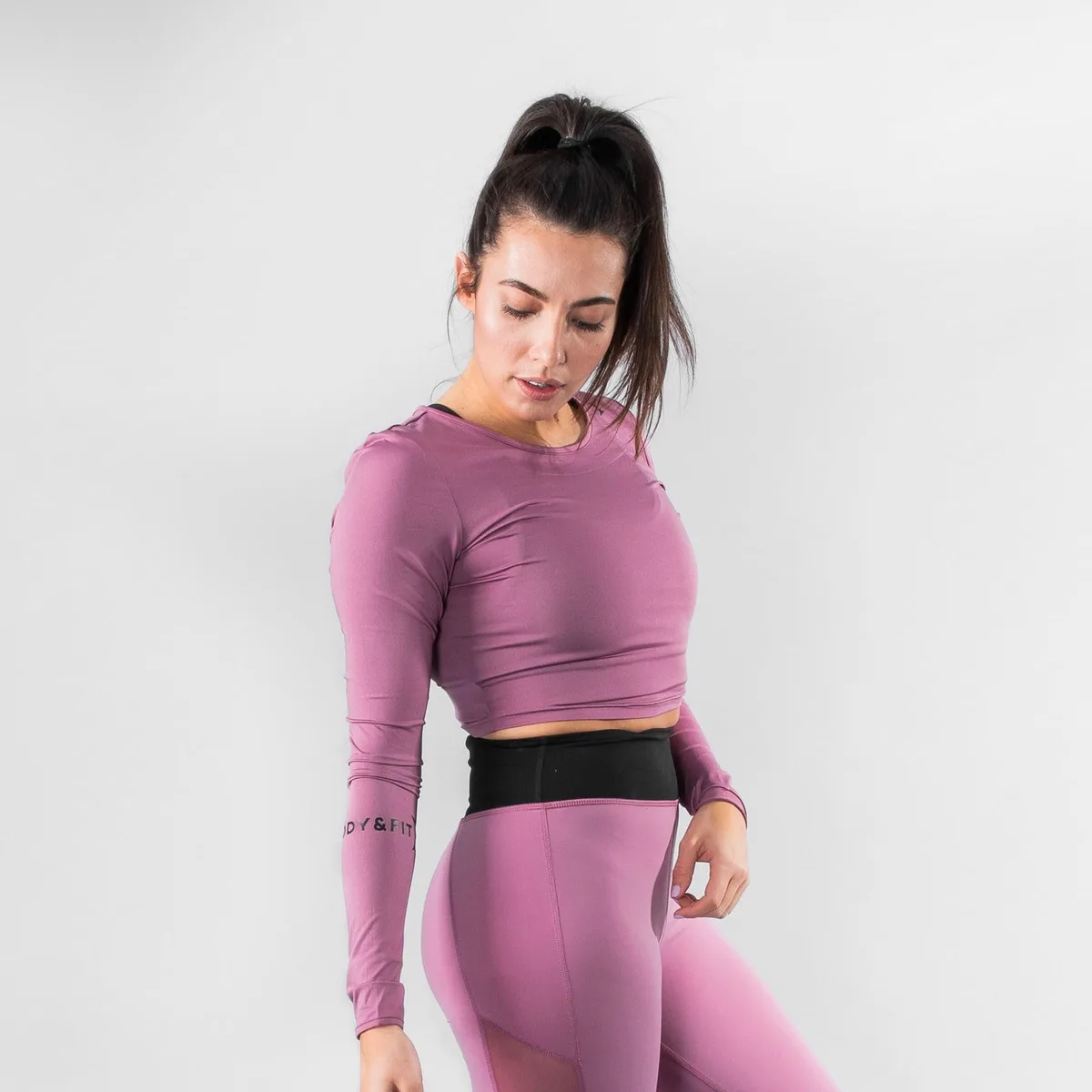 Perfection stretch Cropped top Mauve / L