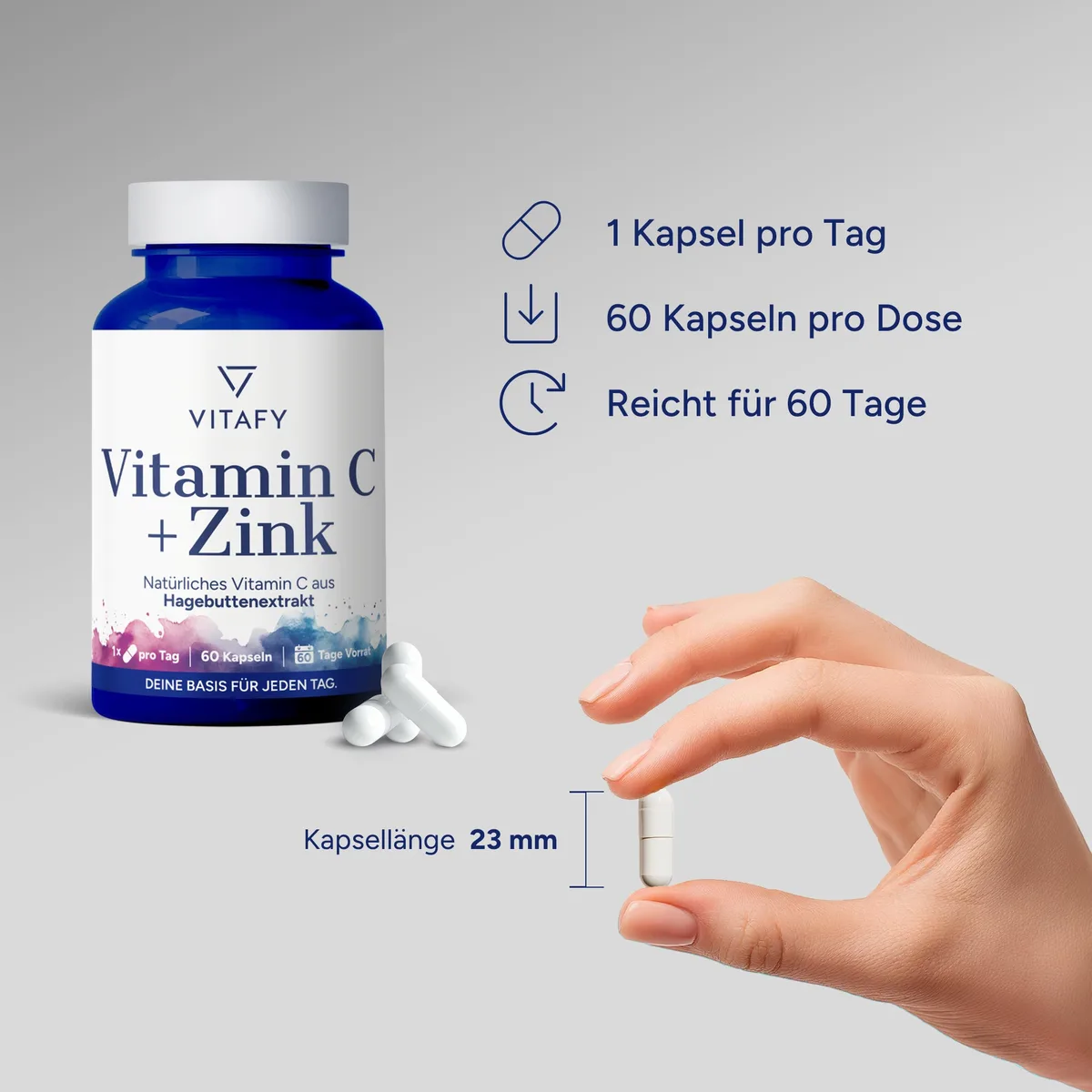 Vitamin C + Zink (60 Kapseln) – Bild 5