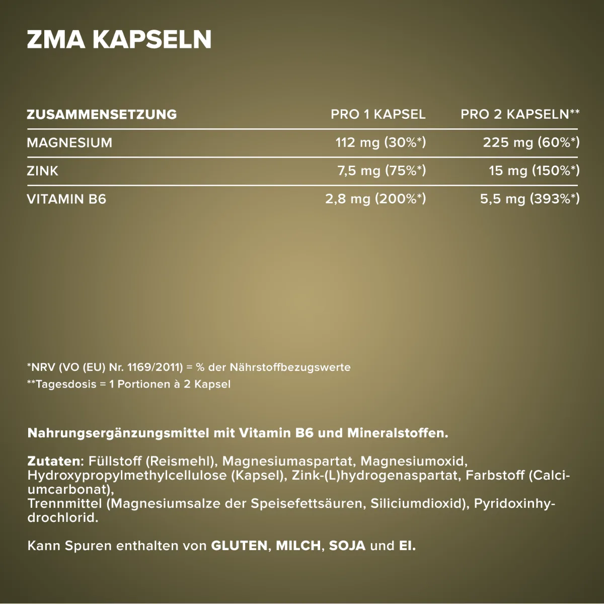 ZMA - 100 Kapseln – Bild 5
