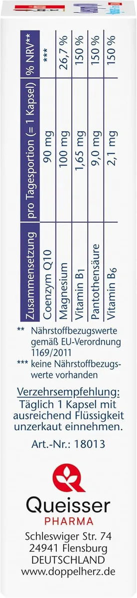 Coenzym Q10 + Magnesium + B-Vitamine (30 Kapseln) – Bild 4