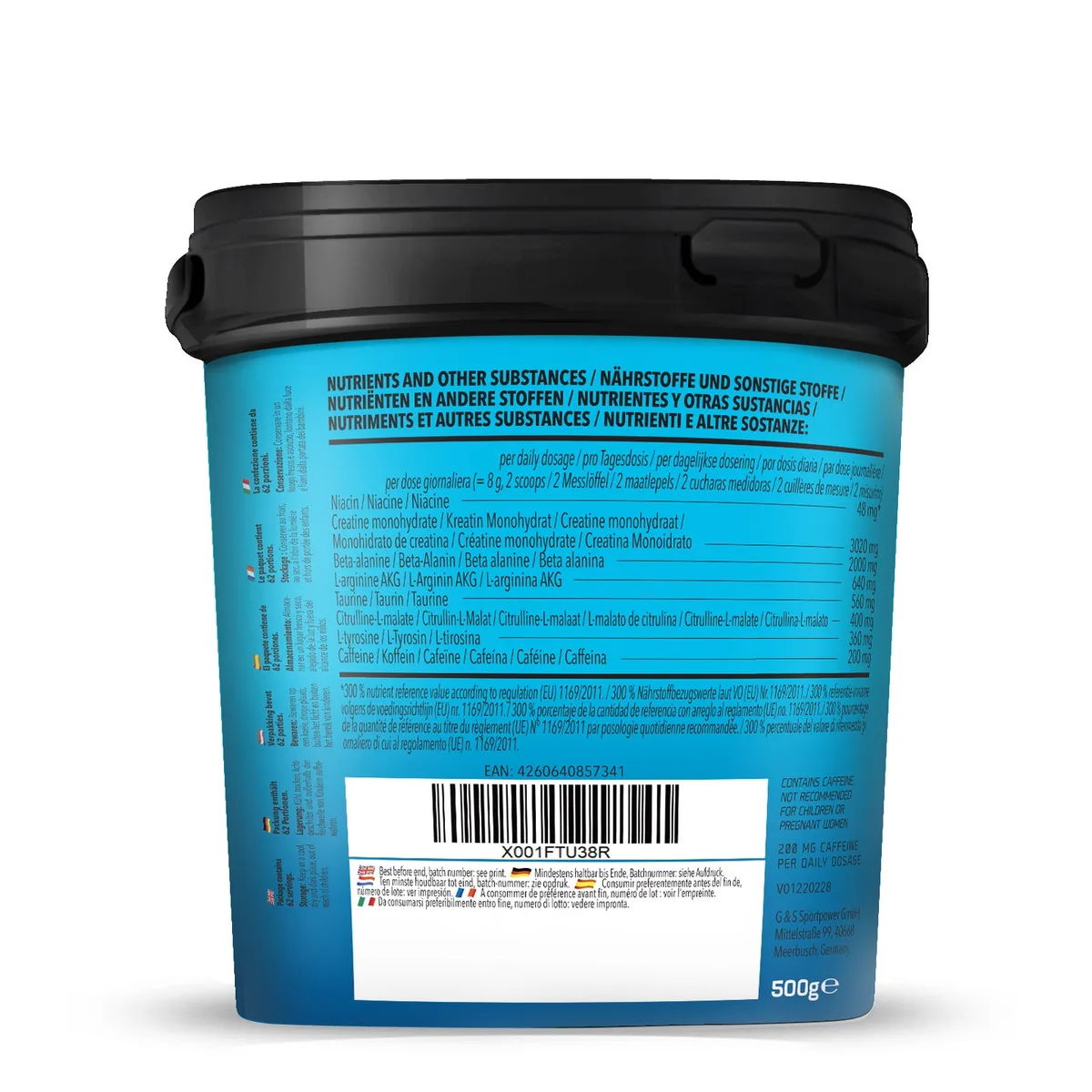 Concentrated Pre Workout (500g) Schwarze Johannisbeere – Bild 6