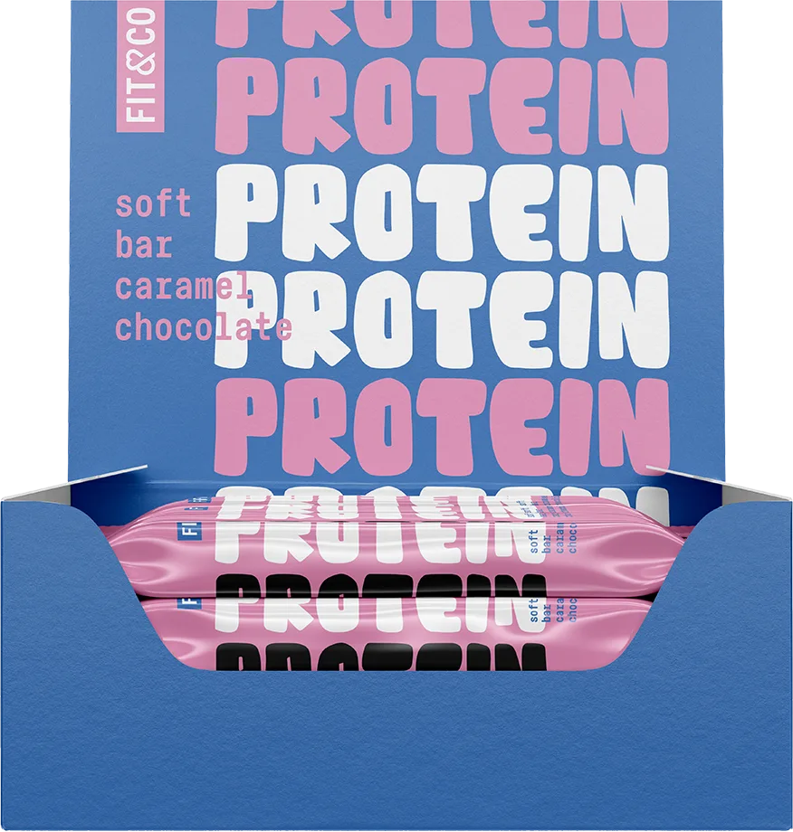 Fit & Co Protein Bar Caramel Chocolate / 10x55g – Bild 7