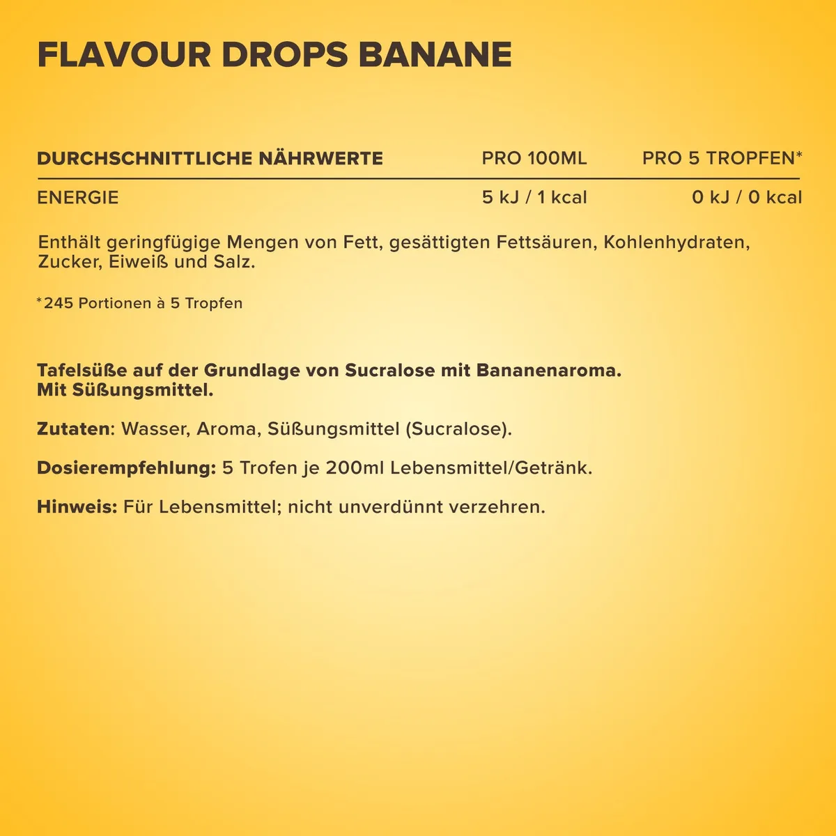Flavour Drops (50ml) - Banane – Bild 4