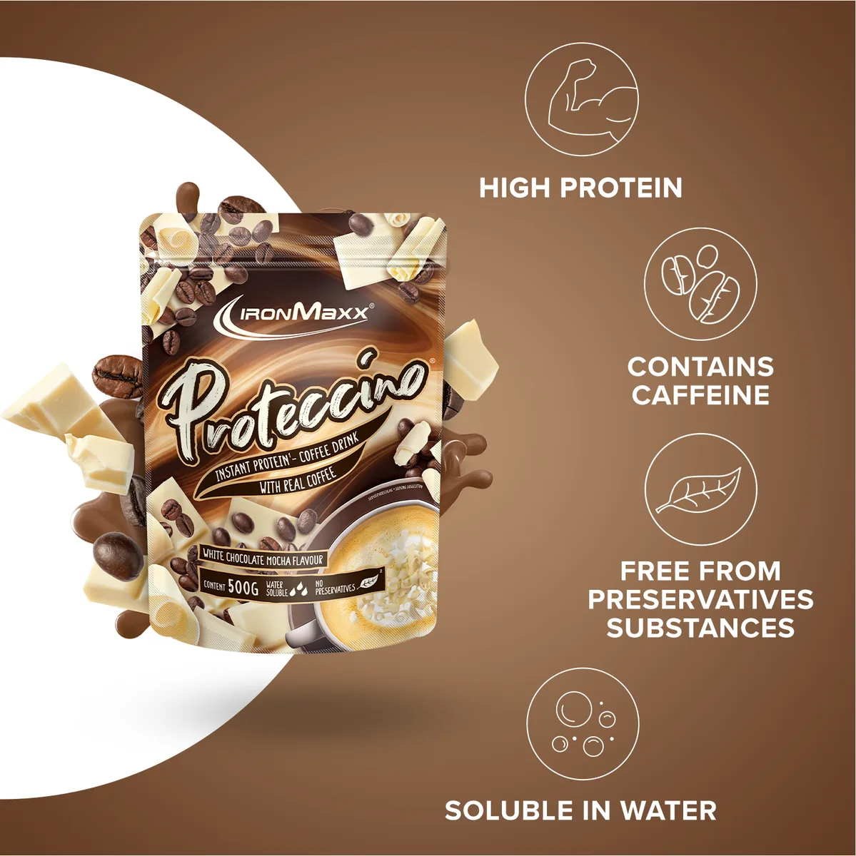 Proteccino (500g) - White Chocolate Mocha – Bild 7