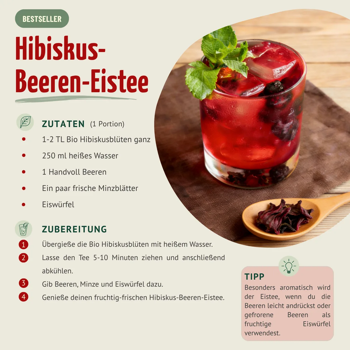Hibiskusblüten ganz Bio (40g) – Bild 8