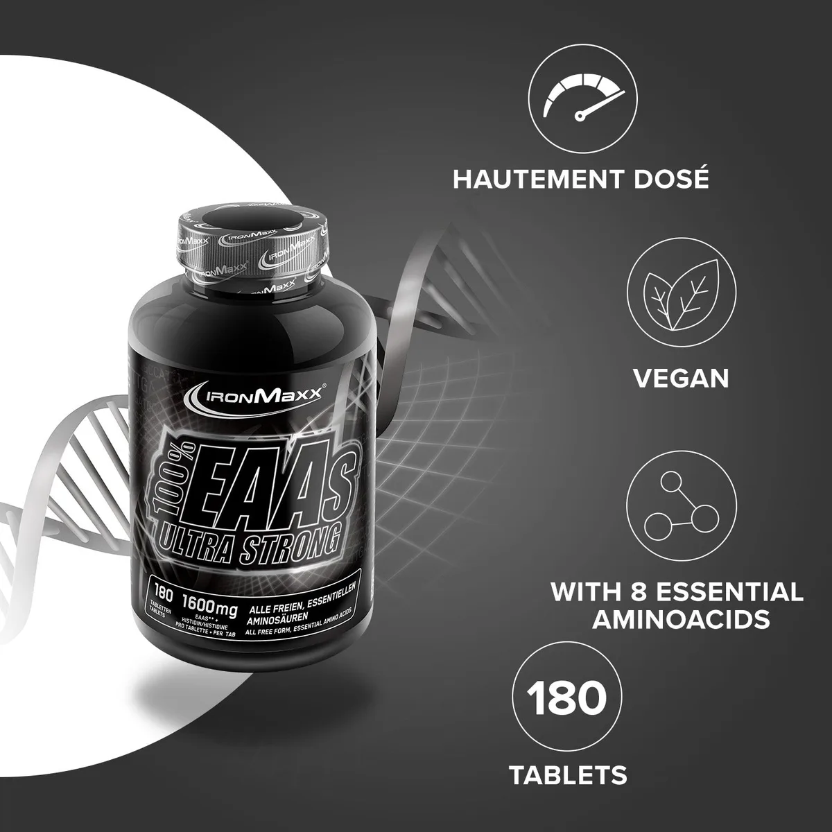 100% EAAs Ultra Strong - 180 Tabletten – Bild 7