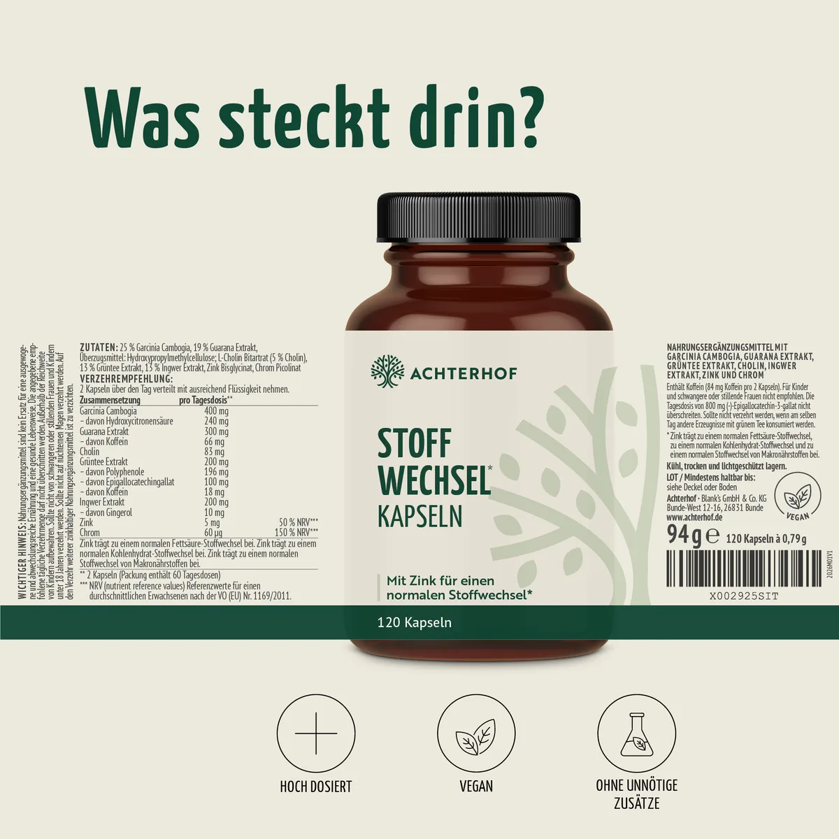 Stoffwechsel Kapseln (120 Kapseln) – Bild 7