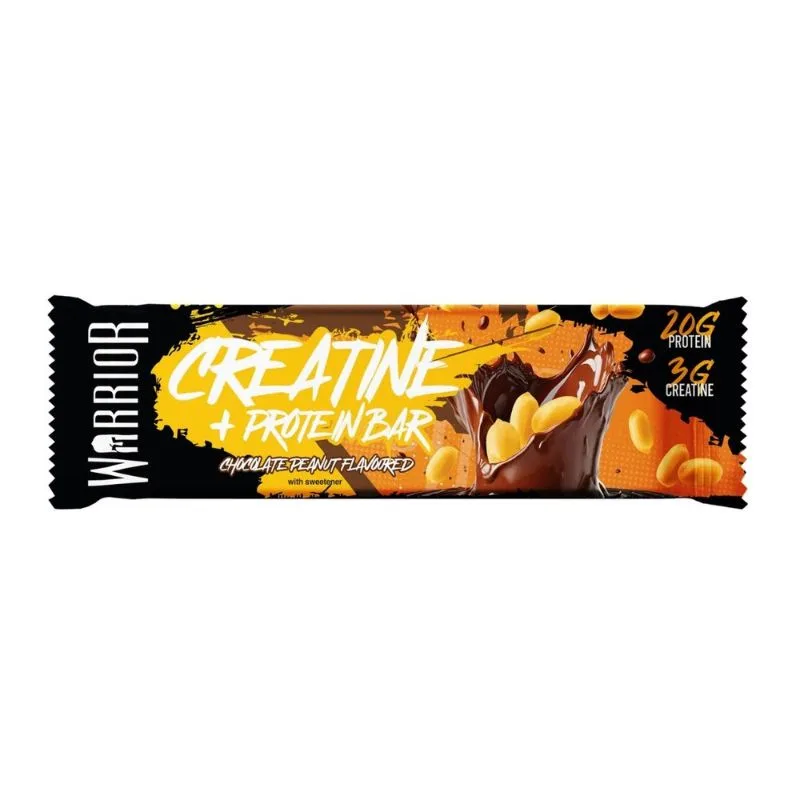 Warrior Creatine Protein Bar, 75g 12 x 75g BOX / Salted Caramel Brownie – Bild 4