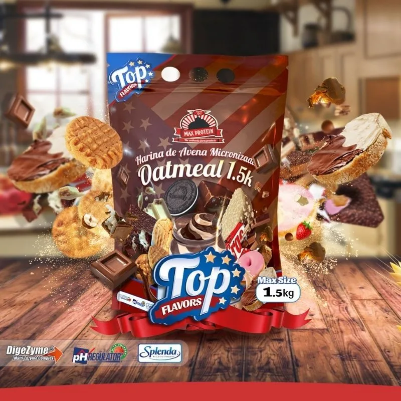 Max Protein TOP FLAVORS Oatmeal 1,5kg Turron BlackMax