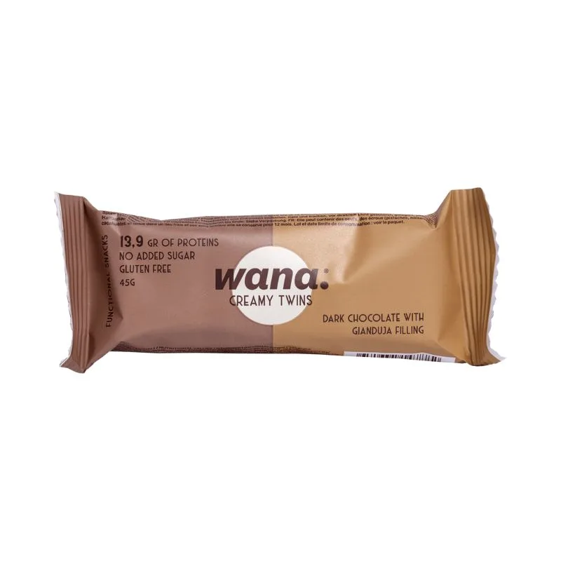 Wana Bars Creamy Twins 45g Riegel / Dark Chocolate & White Chocolate Filling