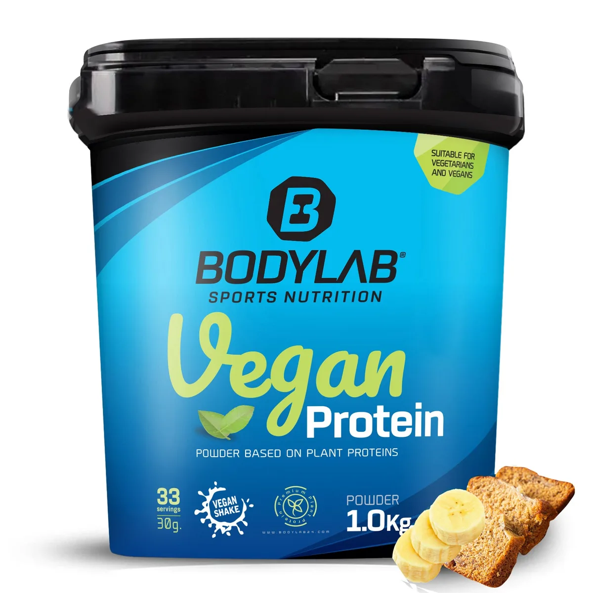 Vegan Protein (1000g) Vanille Softeis – Bild 5