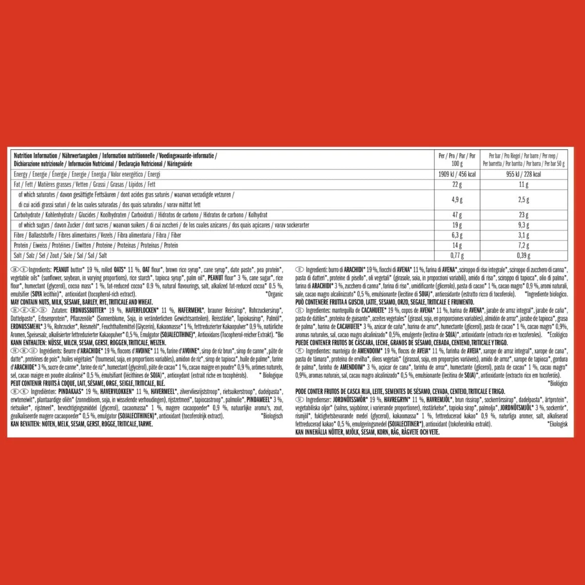 Nut Butter Filled Bar bio (12x50g) Peanut Butter – Bild 7