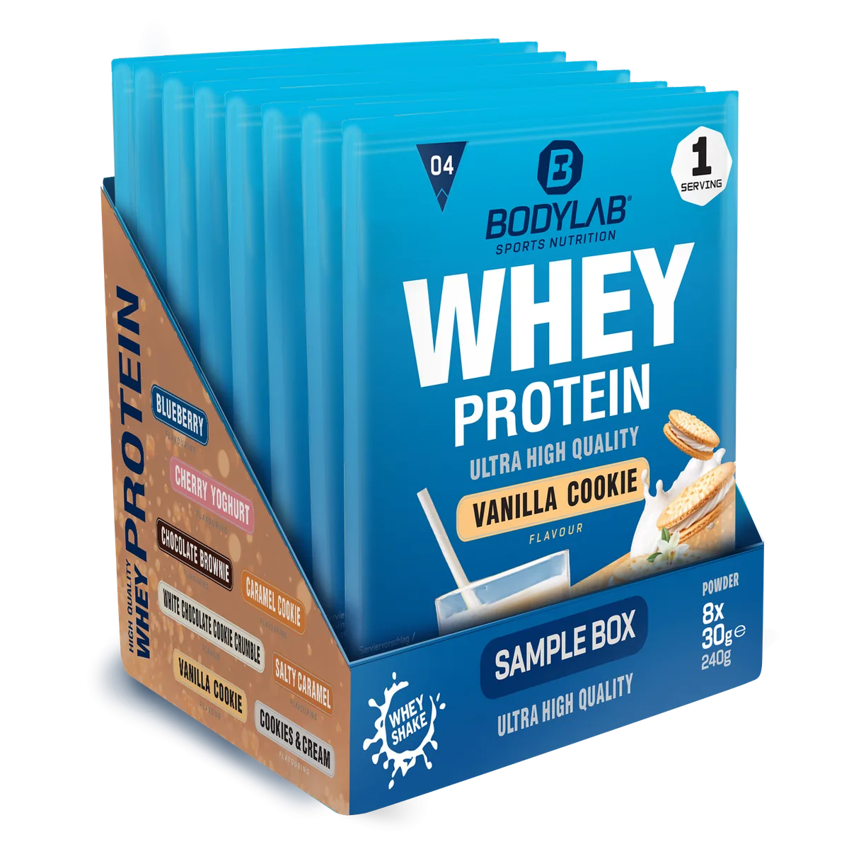 Whey Protein Probierboxen (8 Proben je 30g) Probierbox 4 (8x30g) – Bild 2