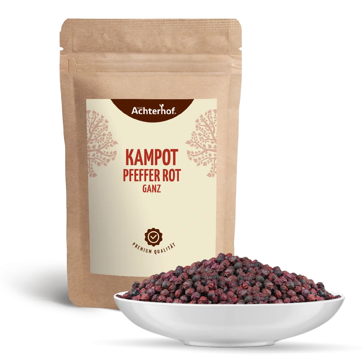 Kampot Pfeffer rot ganz (100g) – Bild 2