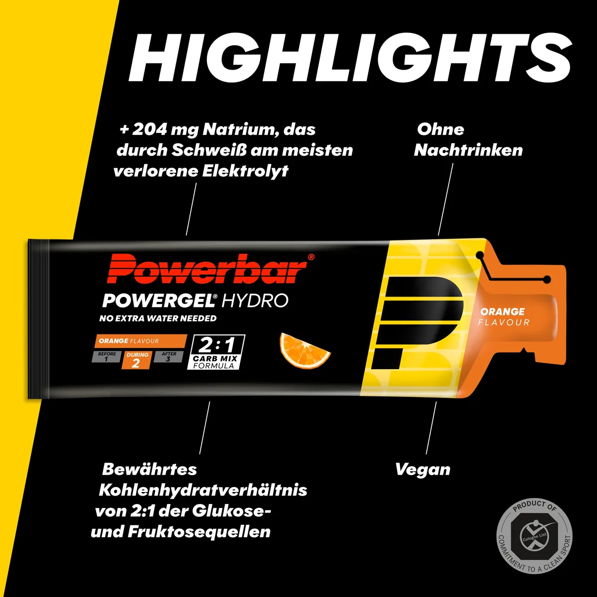 PowerGel Hydro (24x67g) Cola mit Koffein – Bild 8